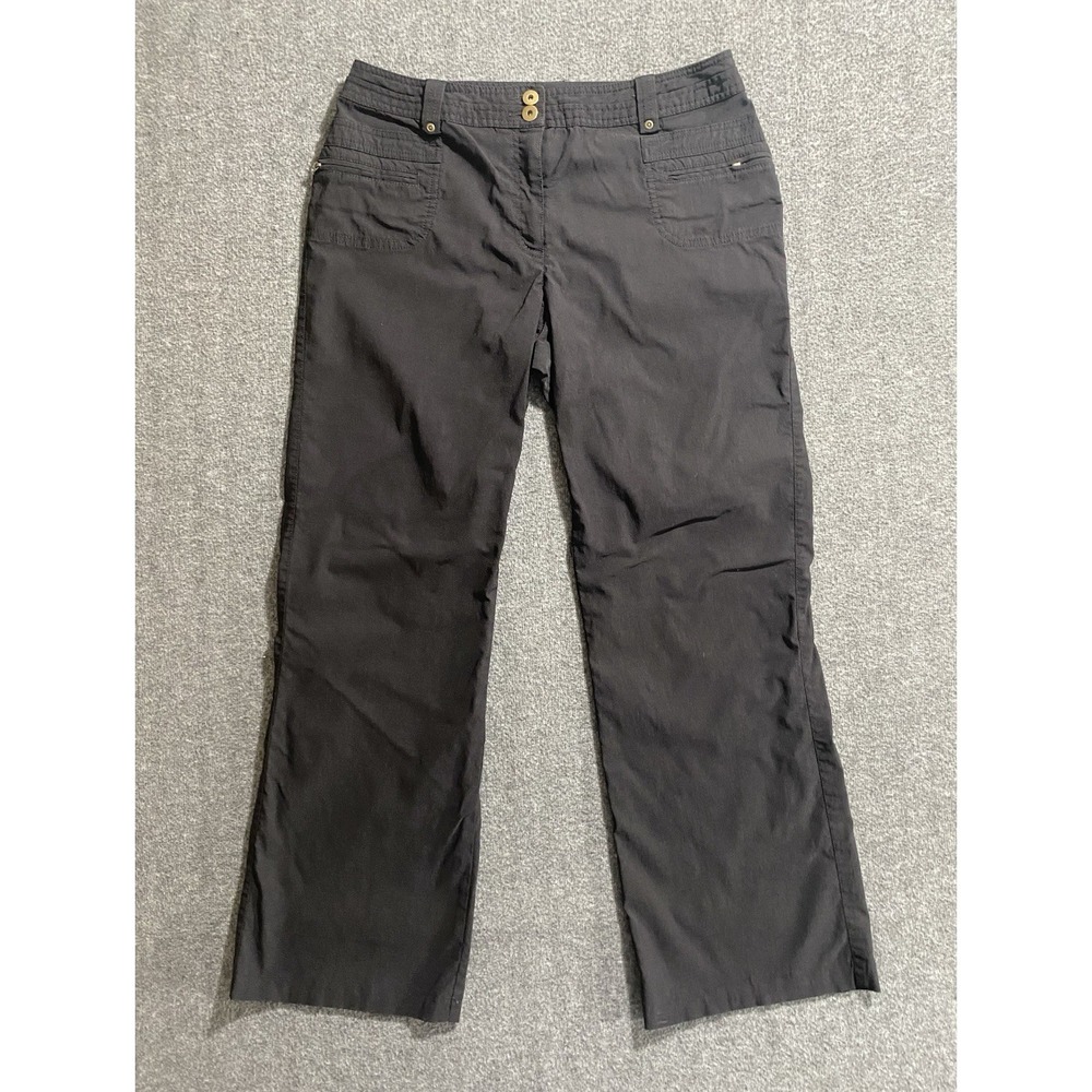 Dalia Collection Womens Pants Slash Pockets Straight Leg Size 12P